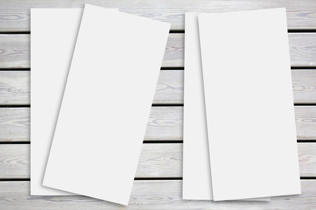 Blank portrait mock-up paperの写真素材