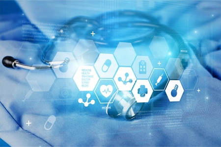 Modern medical technologies conceptの写真素材