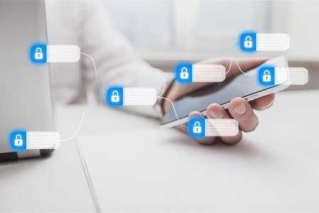 Blockchain technology concept