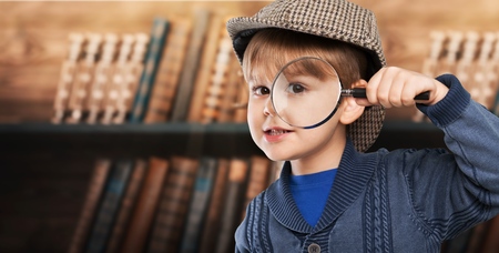 Hipster funny kidの写真素材