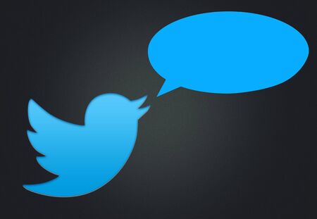 Twitter logo and balloonのeditorial素材