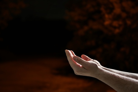 Hands prayingの写真素材
