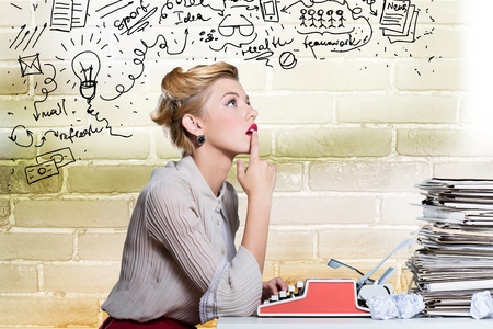 Old School Writerの写真素材