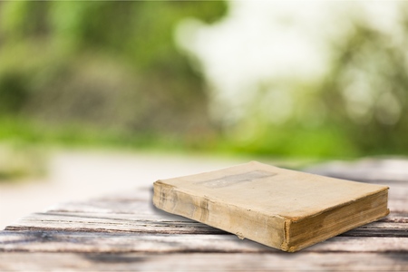 set of old bible book isolated on white backgroundの写真素材