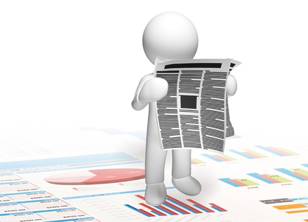 newspaperの写真素材