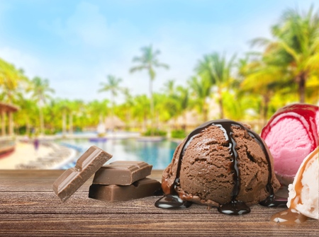 neapolitan ice creamの写真素材