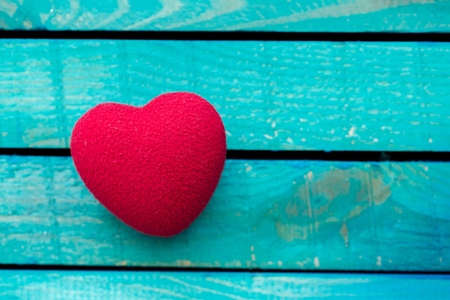 Red heartの写真素材