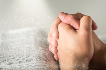 Christians and Bible study concept