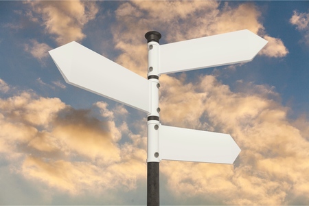 Signpost, road, sign.