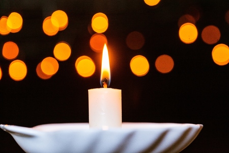 christmas candlelightの写真素材