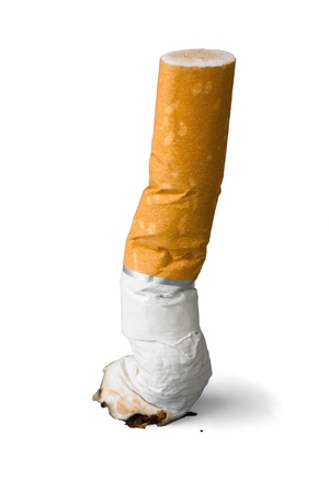 Cigarette butt Isolatedの写真素材