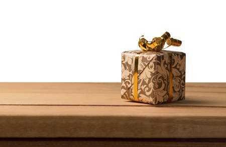 Cute gift box on backgroundの写真素材