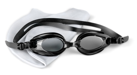 Swimming Goggles and Capの写真素材
