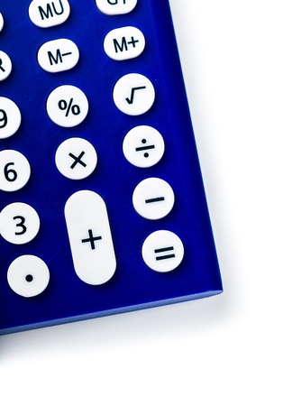 Close-up of Calculatorの写真素材
