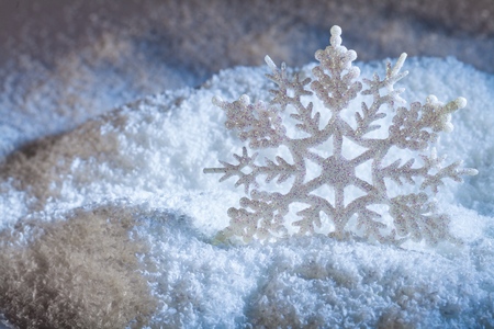 Christmas snowflake isolated on  background