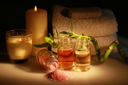 Still Life Aromatherapy Setの写真素材