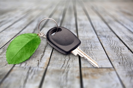 Green Car Keyの写真素材