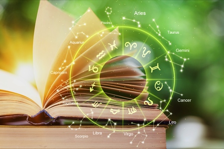 Horoscope Astrology Zodiac Horoscope Zodiac Fortune Sign Myth Stars Symbol , Traditionalの写真素材