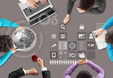 Business and infographics conceptの写真素材
