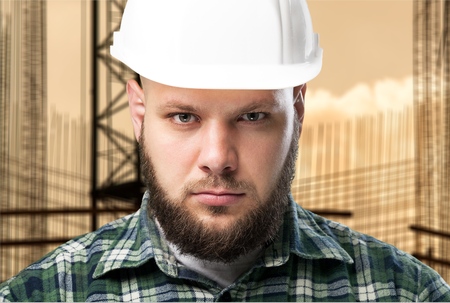 Builder on construction project.