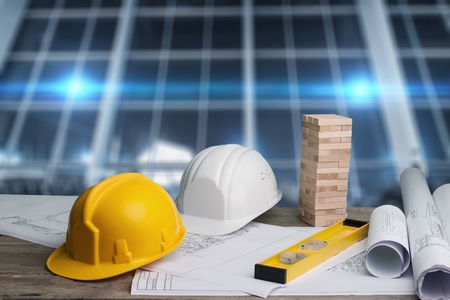 Business engineer contractor concept