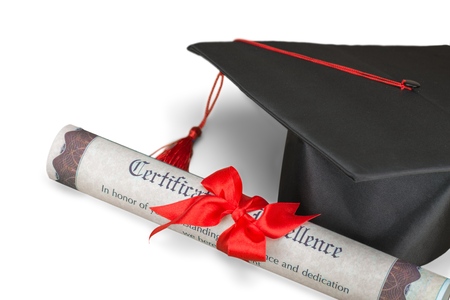 Mortarboard and Diplomaの写真素材