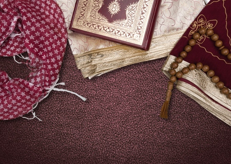 Arabic quran classic bookの写真素材