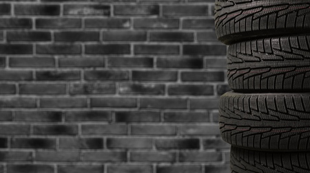 Tires objects isolated on  background