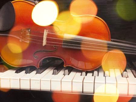 Violin and Pianoの写真素材