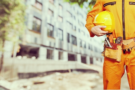 Engineer wear fall arrest equipment on site