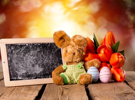 Easter decoration/toned photoの写真素材