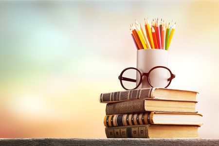 Day international school teachers blackboard books brazilの写真素材