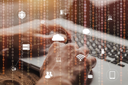 Multichannel online banking payment communication network digital technology via internet wireless...