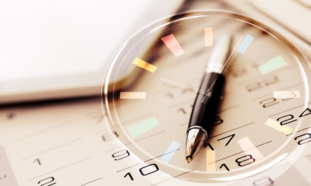 blank calendar for note, work management with