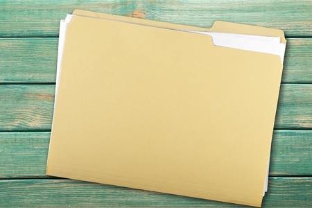 File Folder with Documents, Note and Blankの写真素材