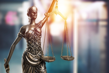 Law and justice conceptの写真素材