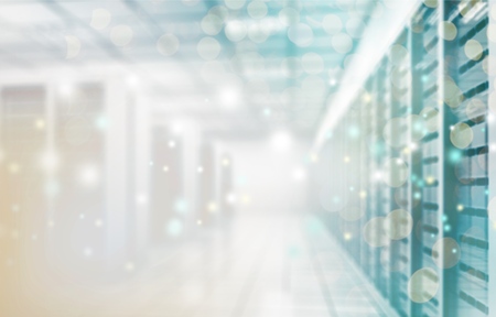 Abstract of modern high tech internet data center room