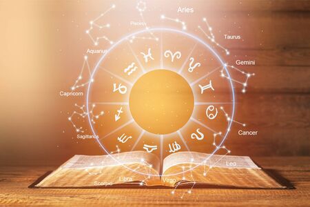 Horoscope Astrology Zodiac Horoscope Zodiac Fortune Sign Myth Stars Symbol , Traditionalの写真素材