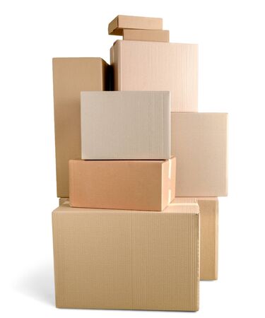 Cardboard Boxesの写真素材