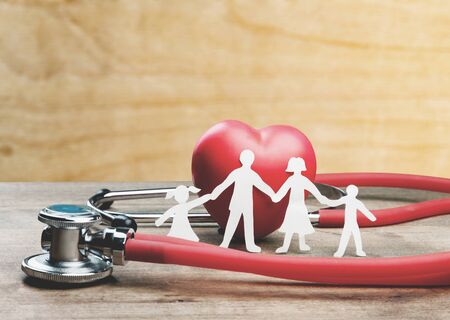 Insurance health family medicine life therapy healthcareの写真素材