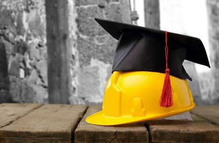 A concept of tradesman building their skillsの写真素材