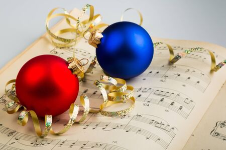 christmas and new year decorationsの写真素材
