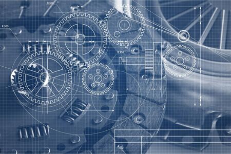 Abstract background industry conceptual mechanism