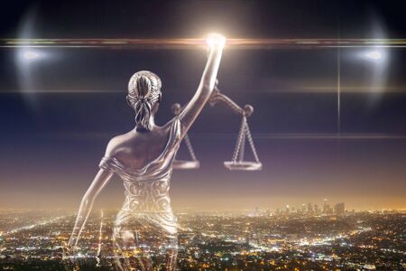 The Statue of Justice symbol, legal law concept image
    
    - Imageの写真素材