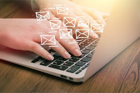 Email marketing and newsletter concept