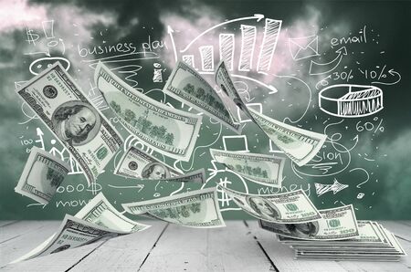 Floating Money Cashflowの写真素材
