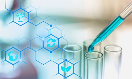 Science laboratory test tubes , laboratory equipment