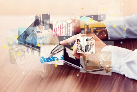 Video marketing abstract analytics upload ai artificial intelligenceの写真素材