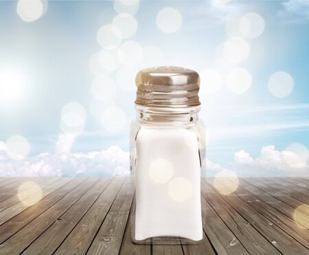 Salt Shaker on whiteの写真素材