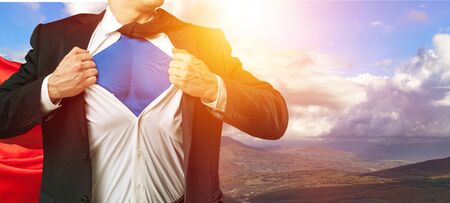 Business man superheroの写真素材